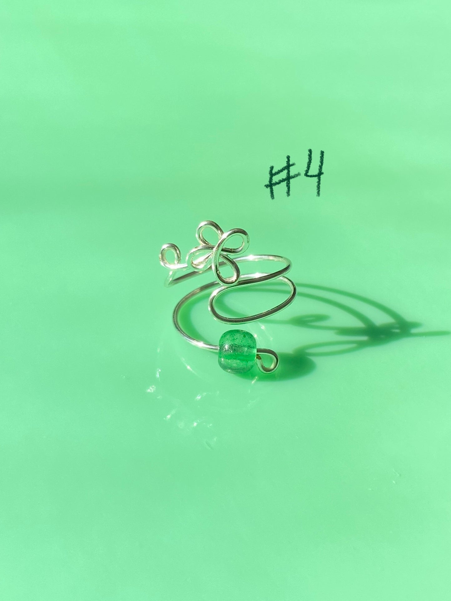 Green Wrap Rings// Extra Loopy