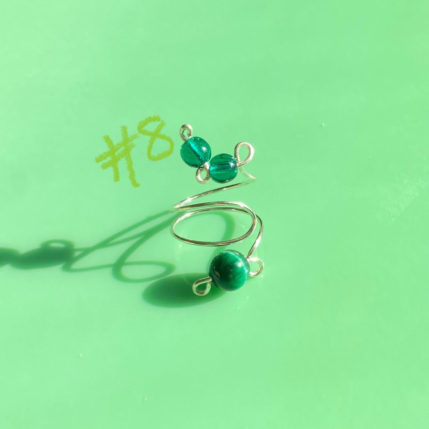 Green Wrap Rings// Extra Loopy