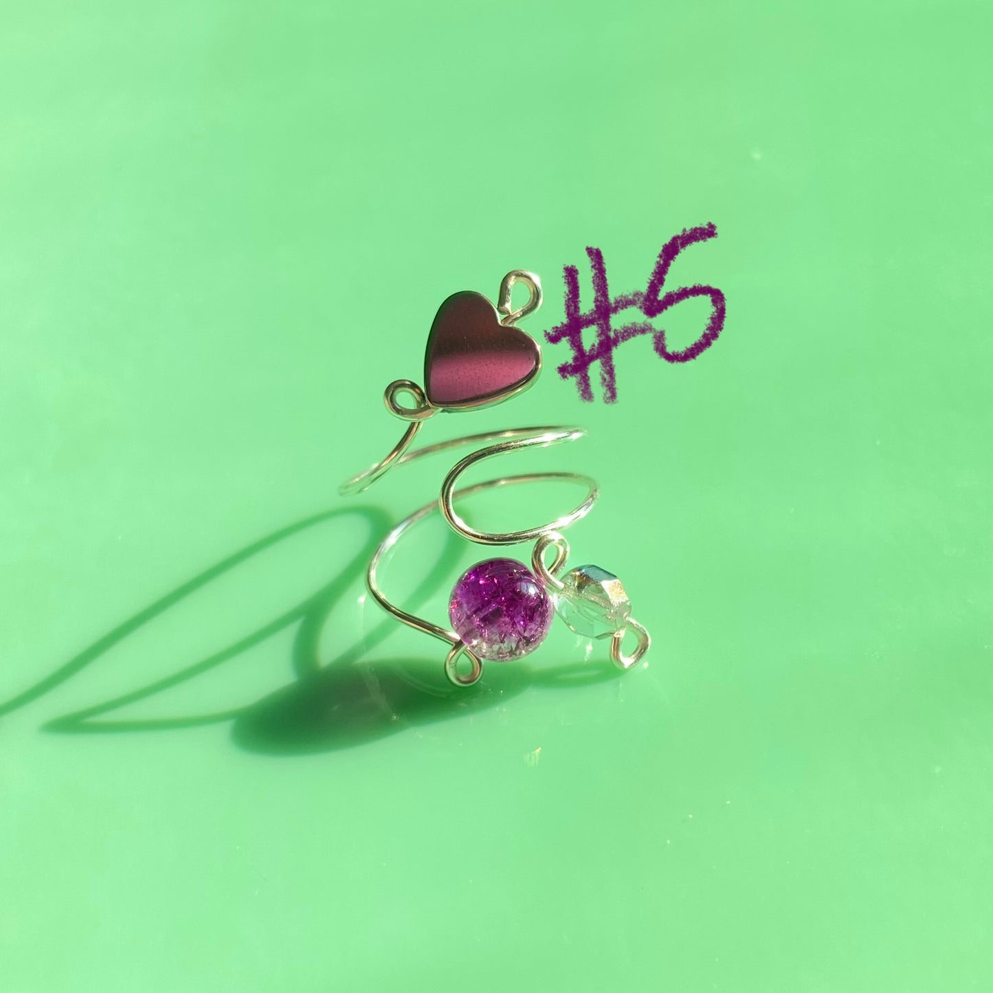 Purple Wrap Rings// Extra Loopy
