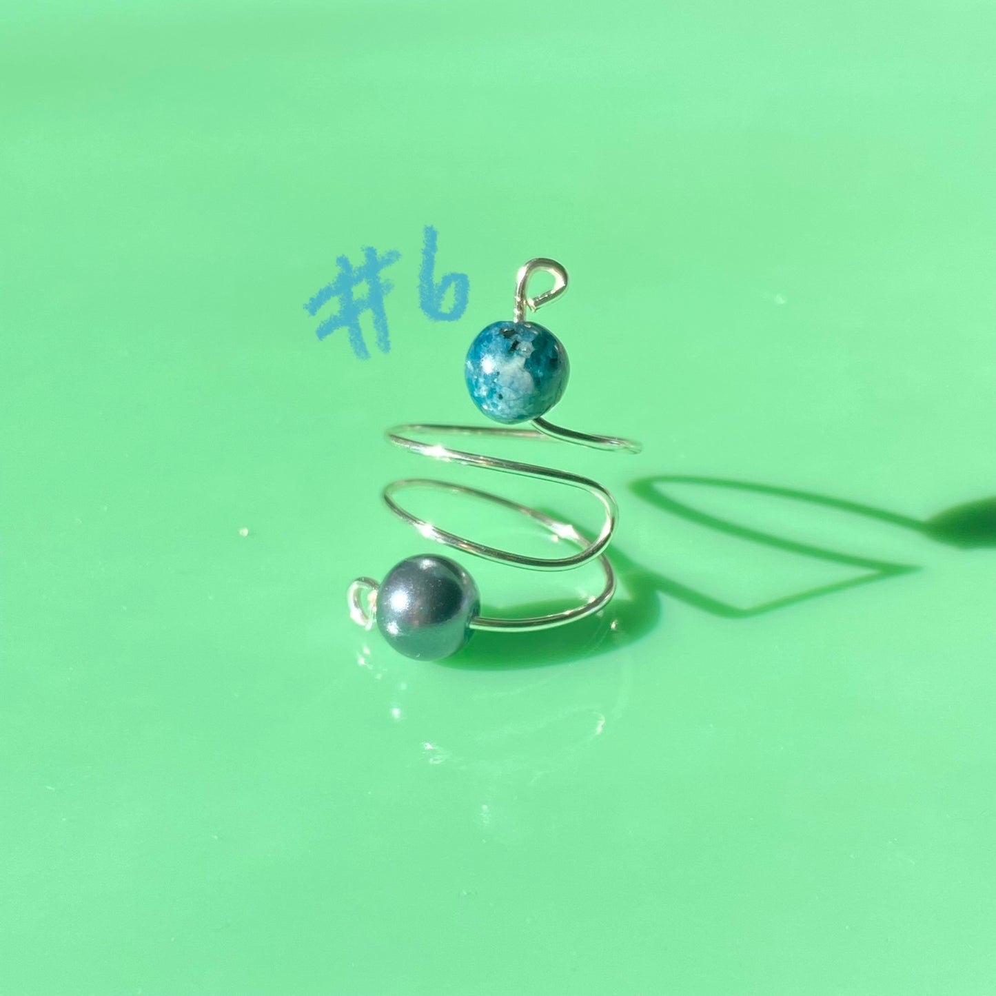Blue Wrap Rings// Simple Semiprecious