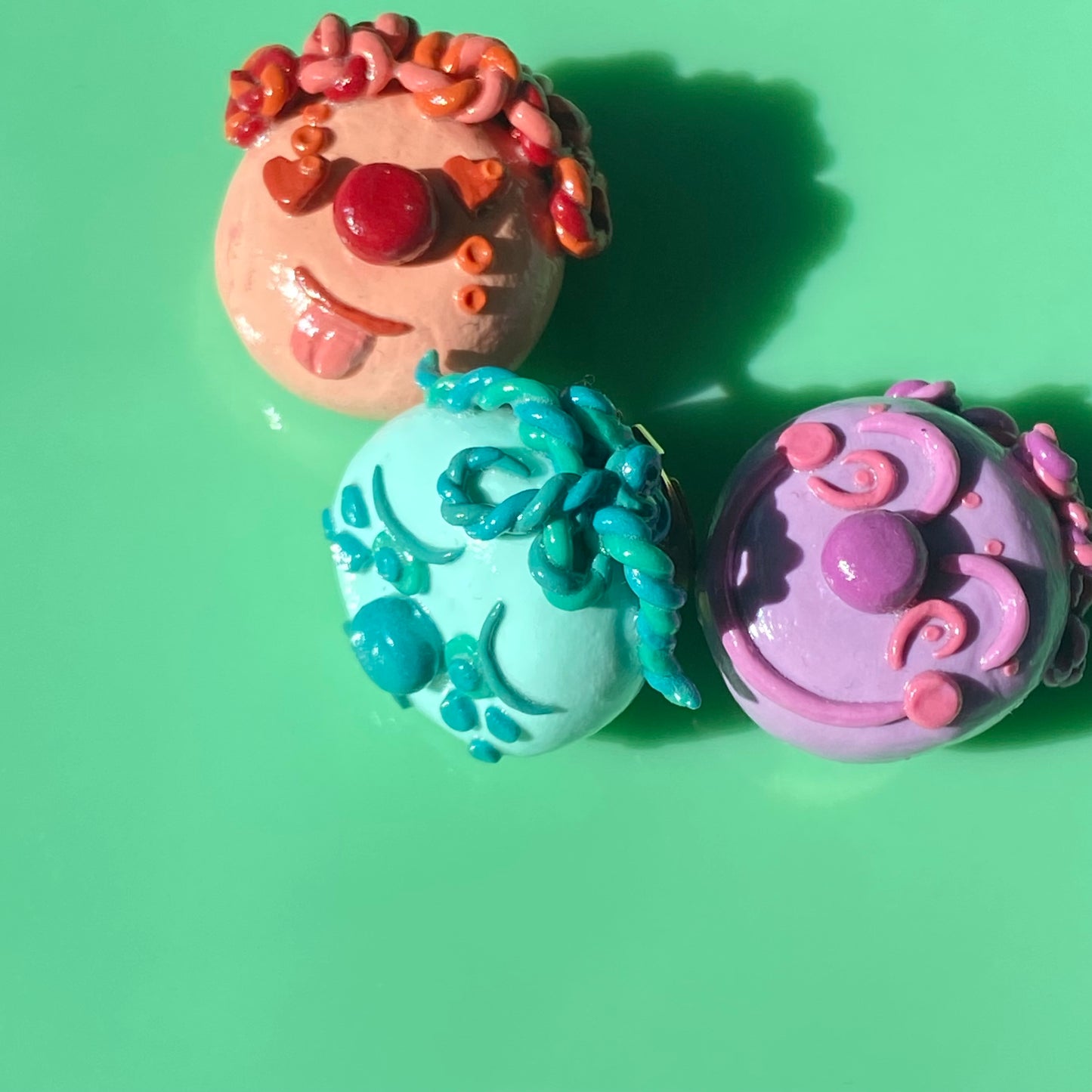 Clown Collection// Feeling Blue Button Cover