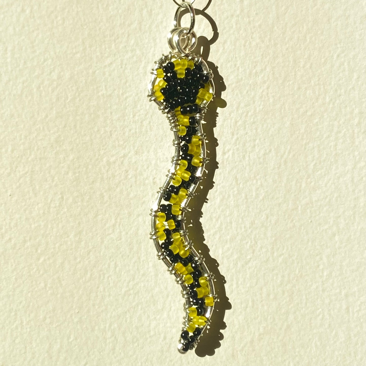 Corn Snake Beaded Pendants
