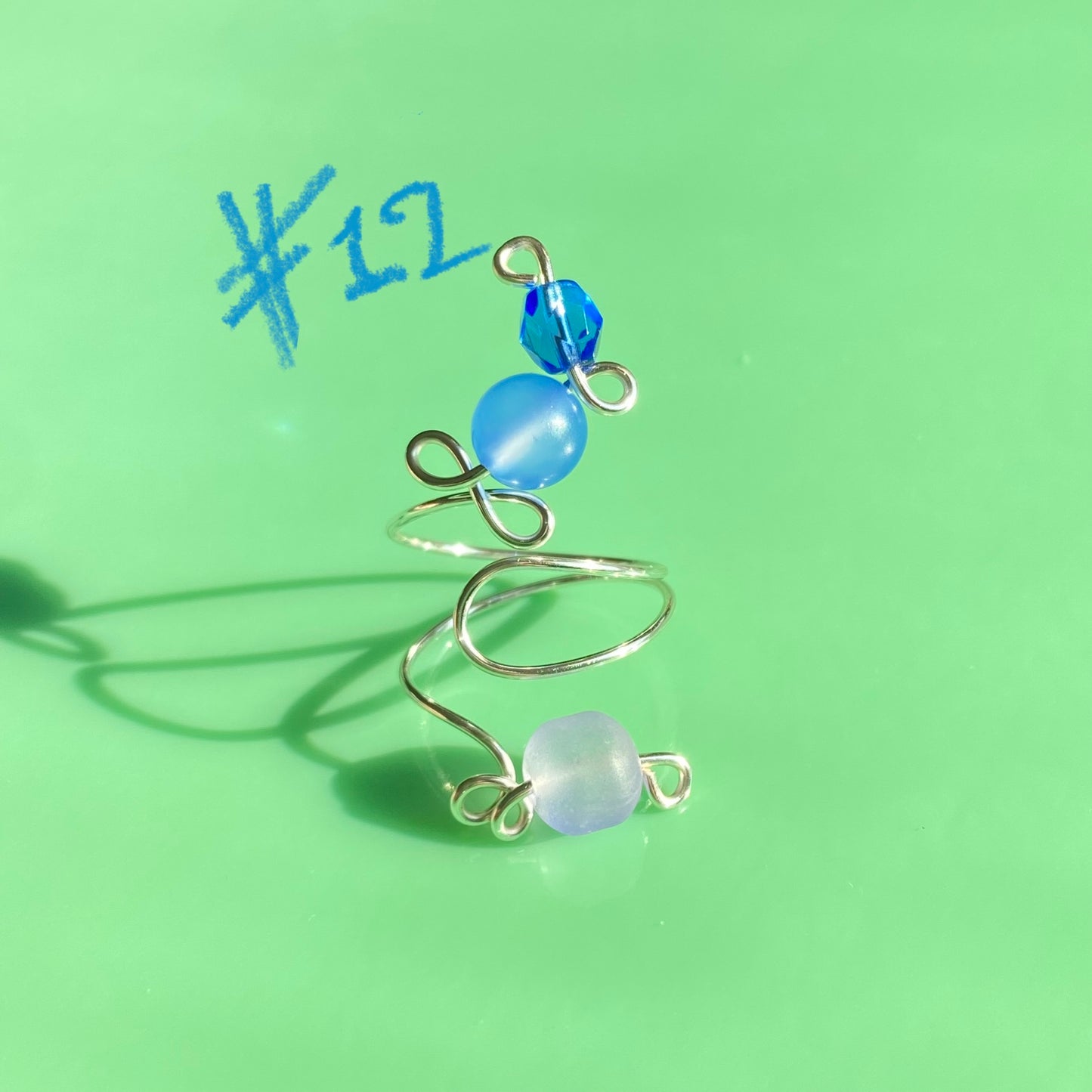 Blue Wrap Rings// Extra Loopy