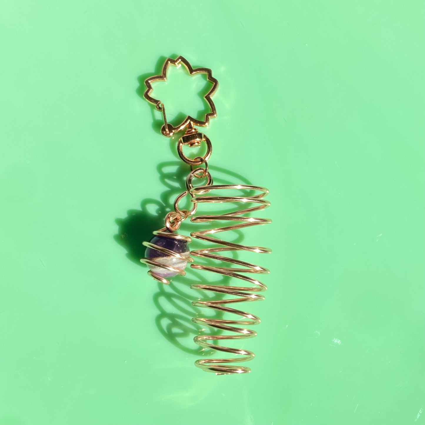 Lighter Holder w/ Gemstone Charm