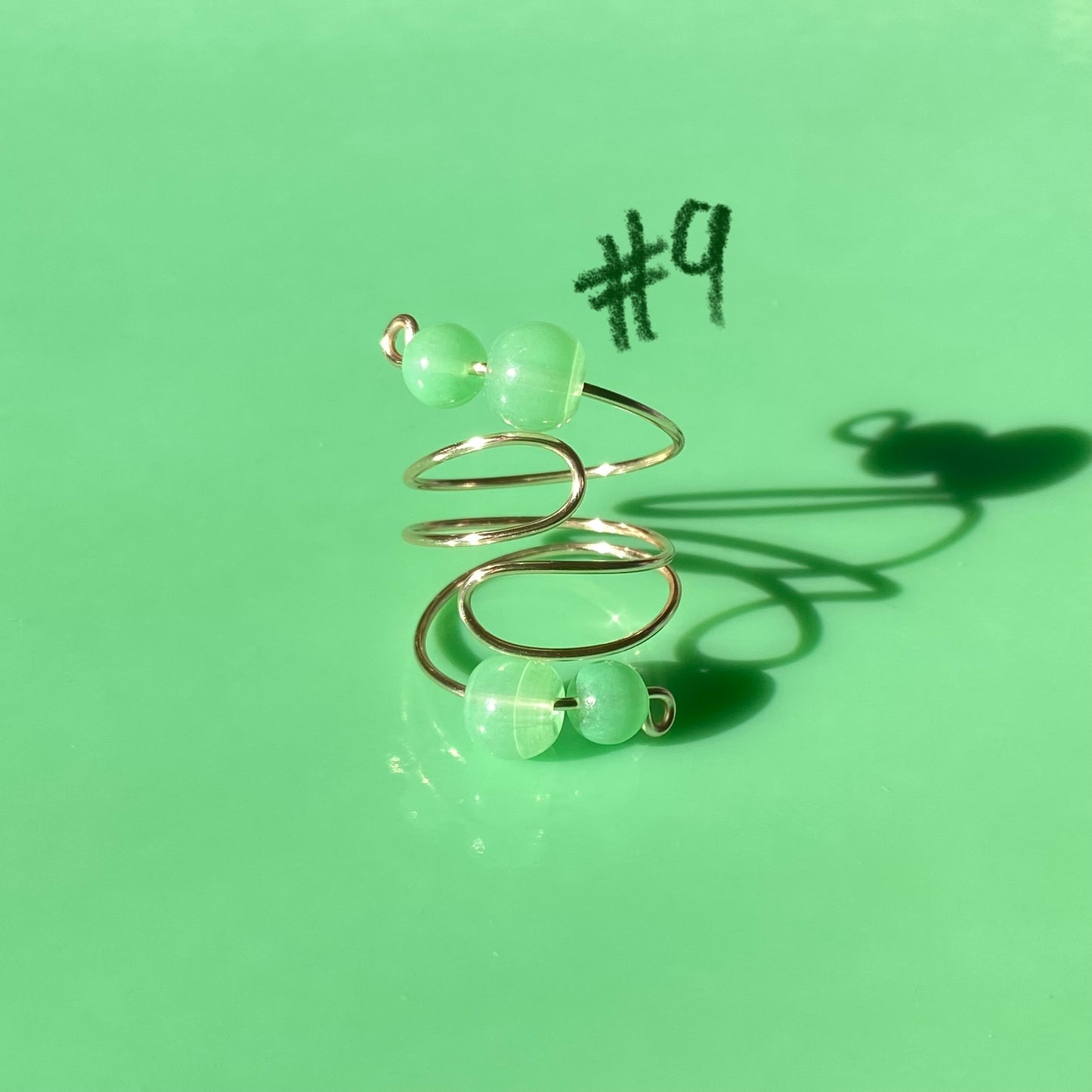 Green Wrap Rings// Simple Glass & Repurposed Plastic