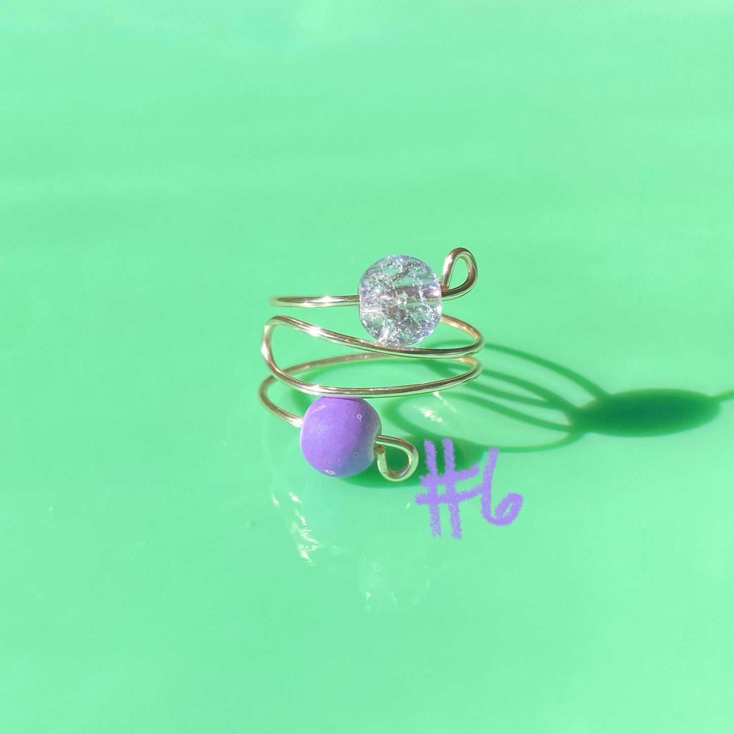Purple Wrap Rings// Simple Glass