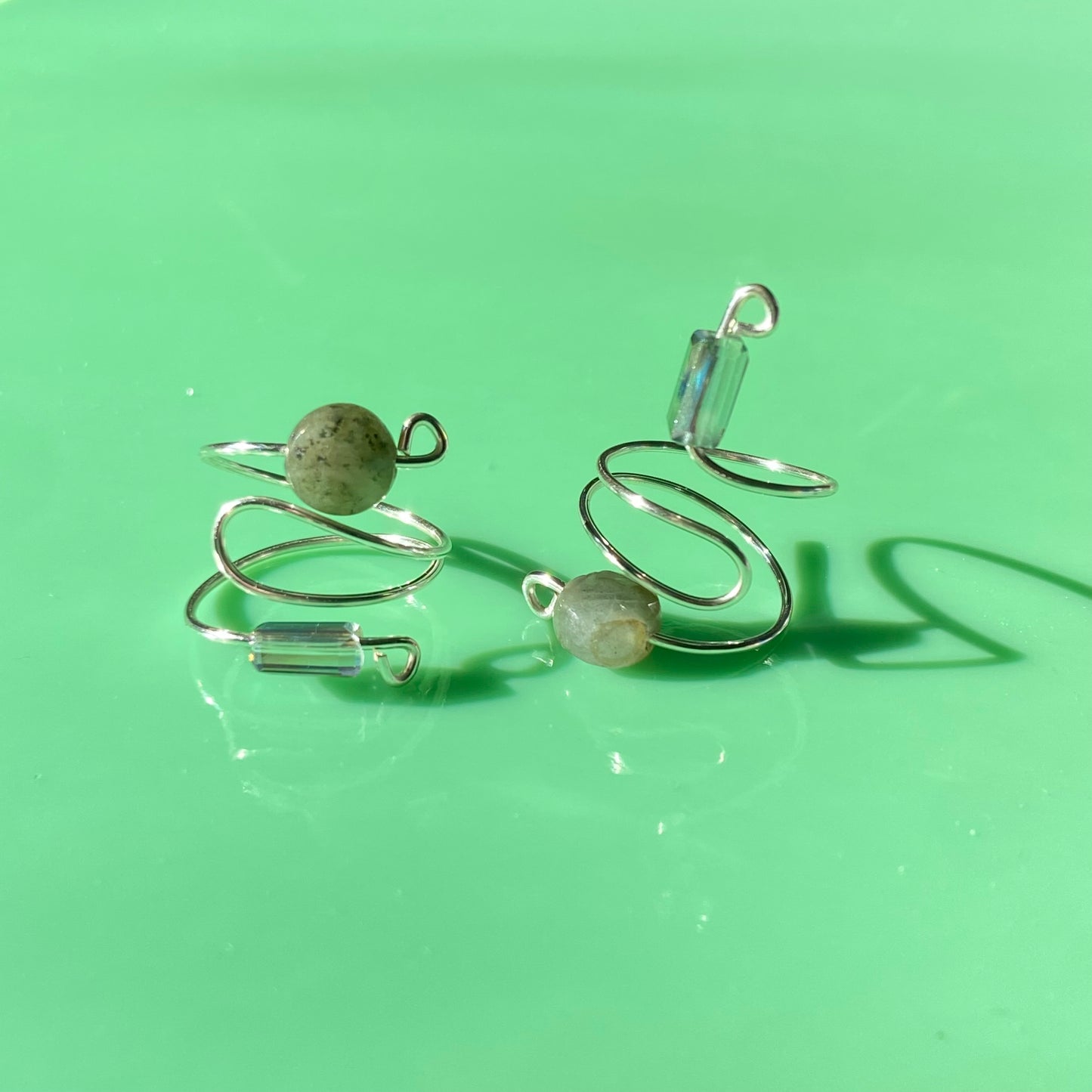 Grey Wrap Rings// Simple Semiprecious