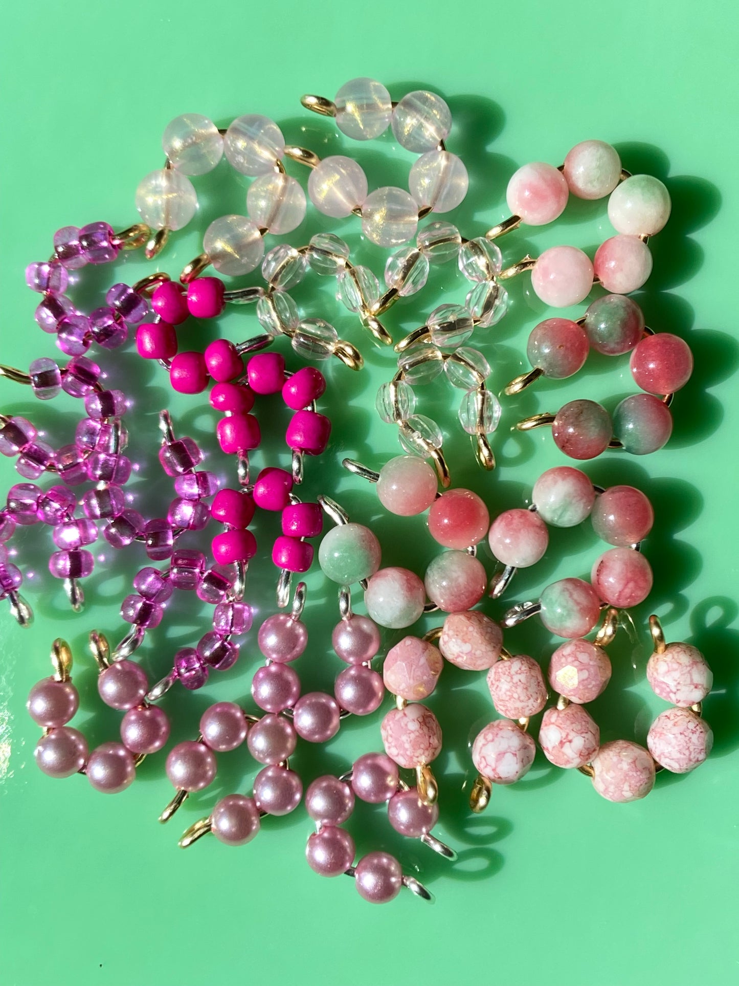 Pink Faux Nose Rings