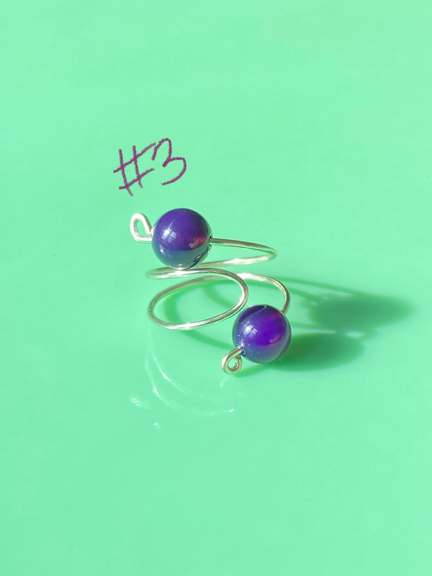 Purple Wrap Rings// Simple Semiprecious