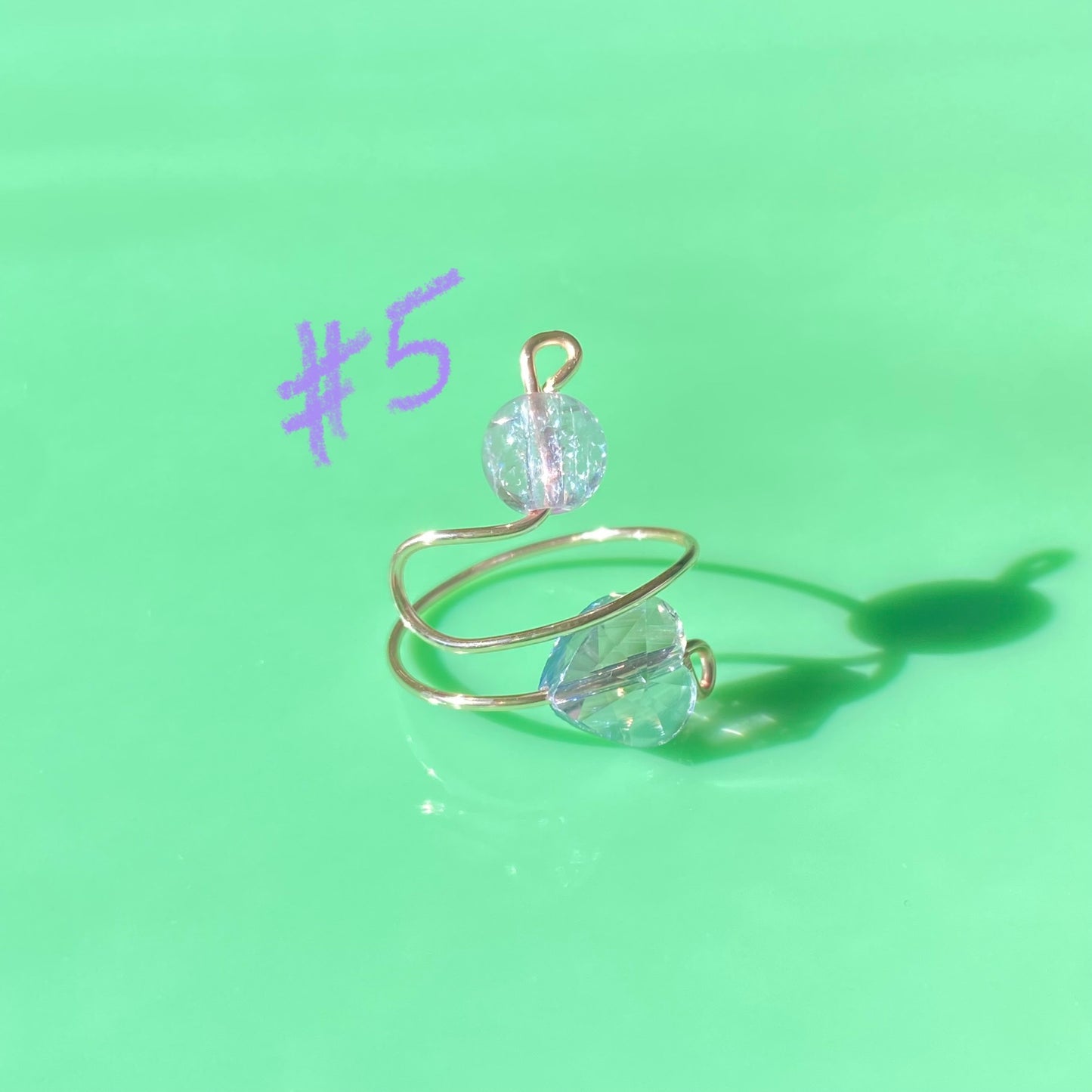 Purple Wrap Rings// Simple Glass