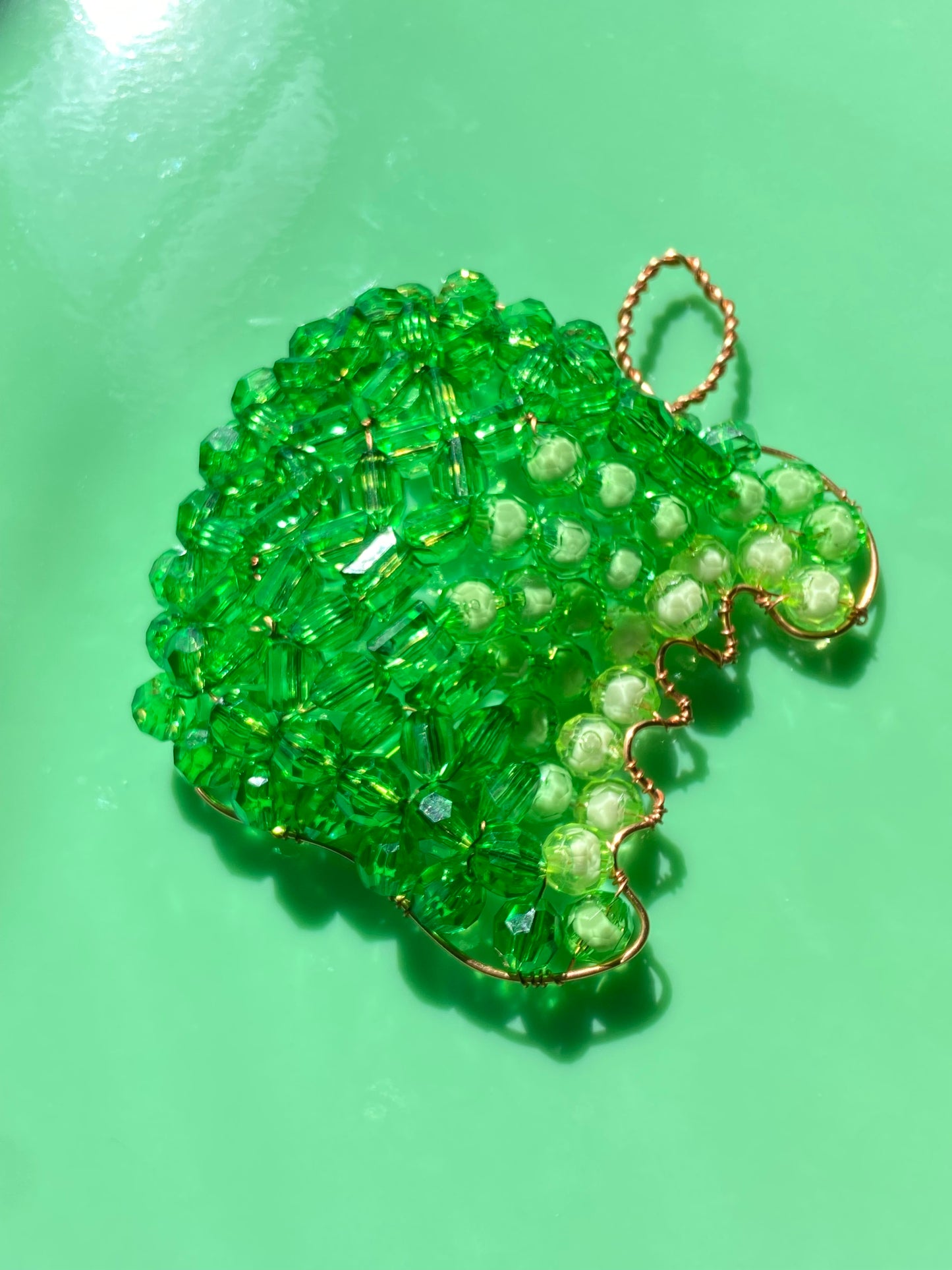 Green Bitten Apple 3D Wall Art