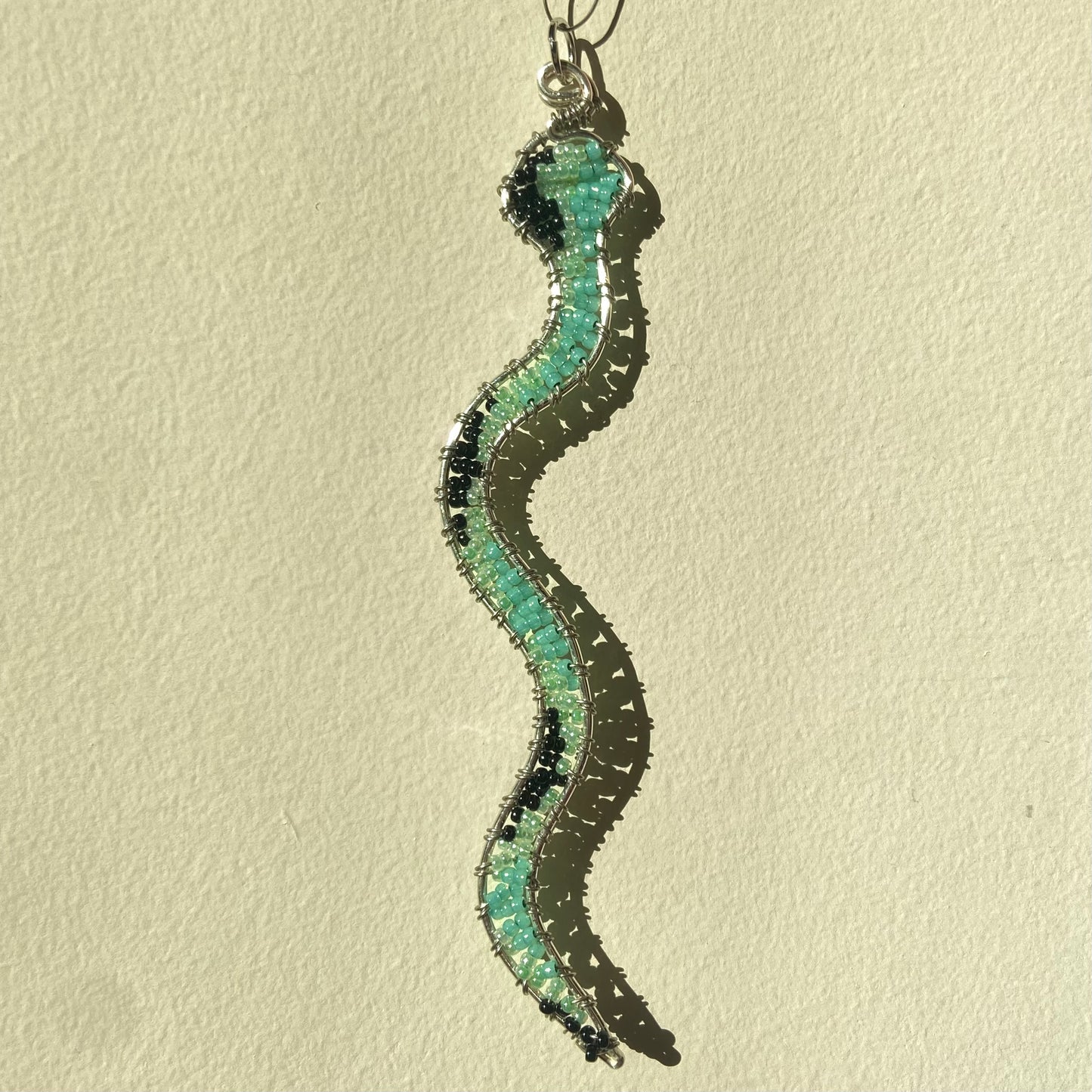 Fairy Snake Beaded Pendant