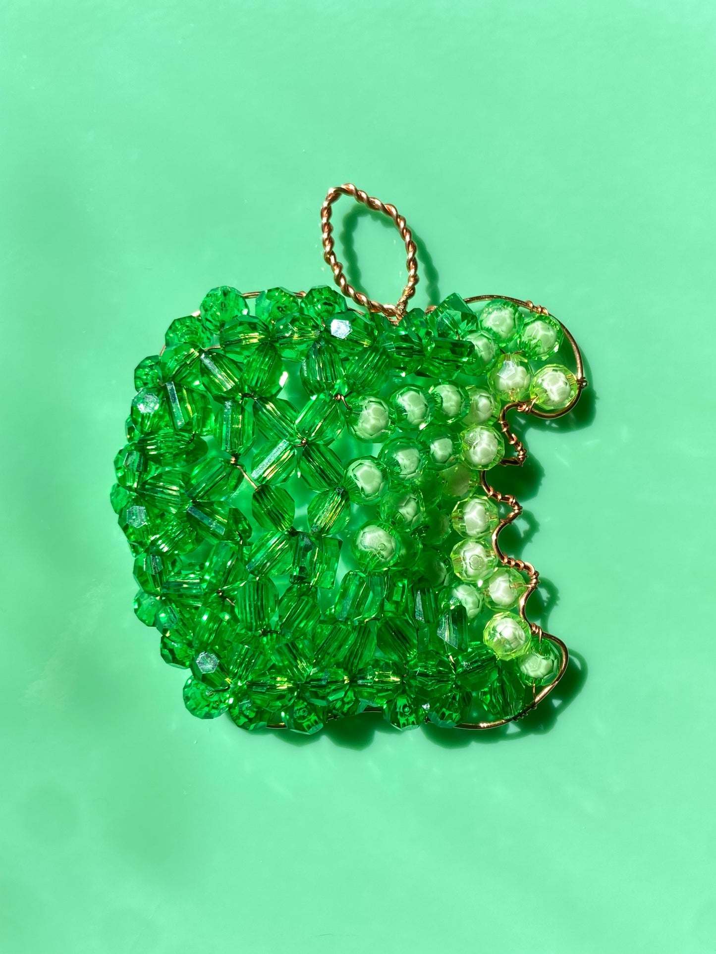 Green Bitten Apple 3D Wall Art