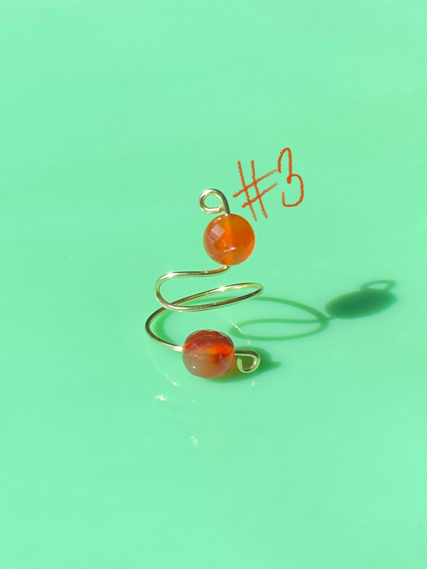 Warm Tones Wrap Rings// Simple Semiprecious