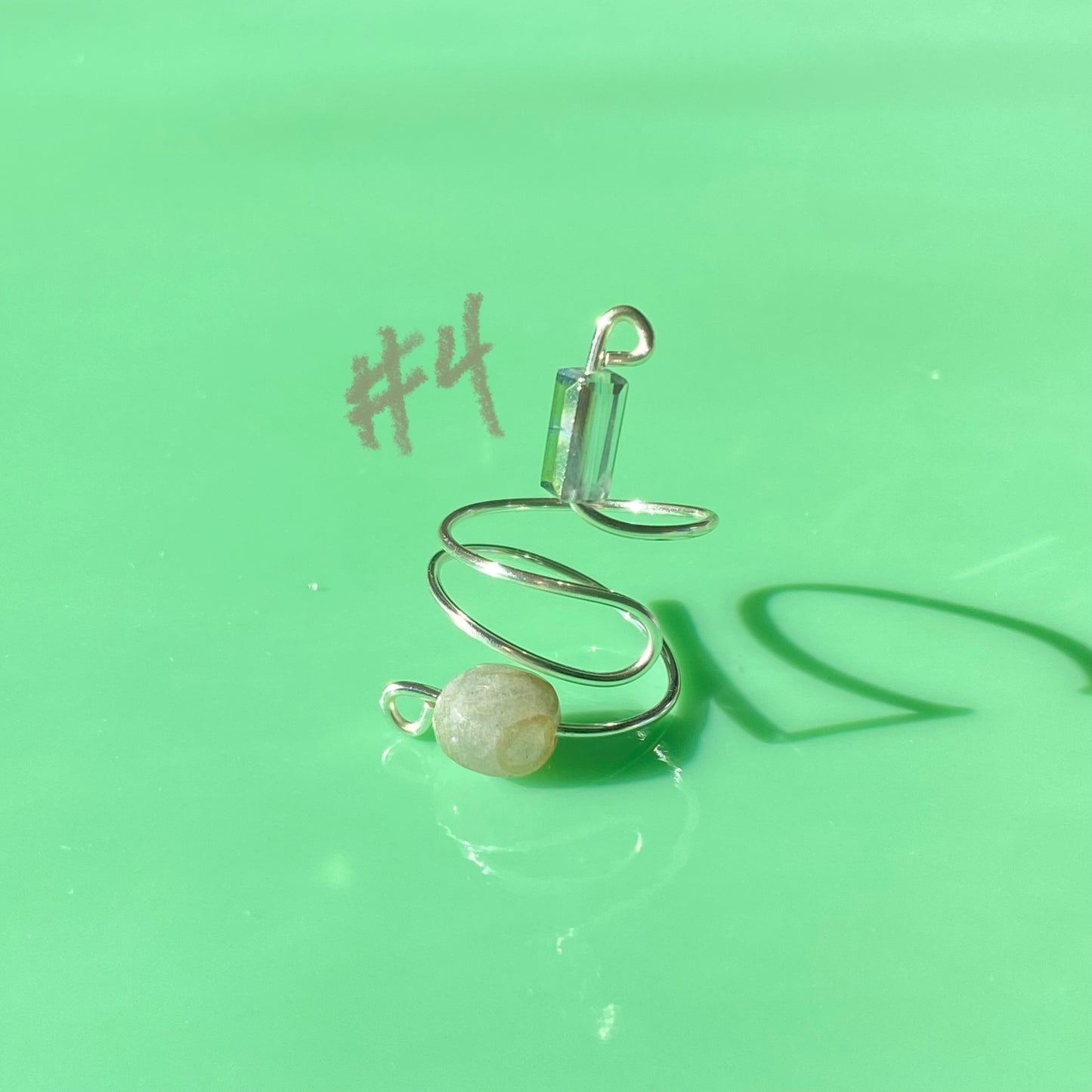 Grey Wrap Rings// Simple Semiprecious