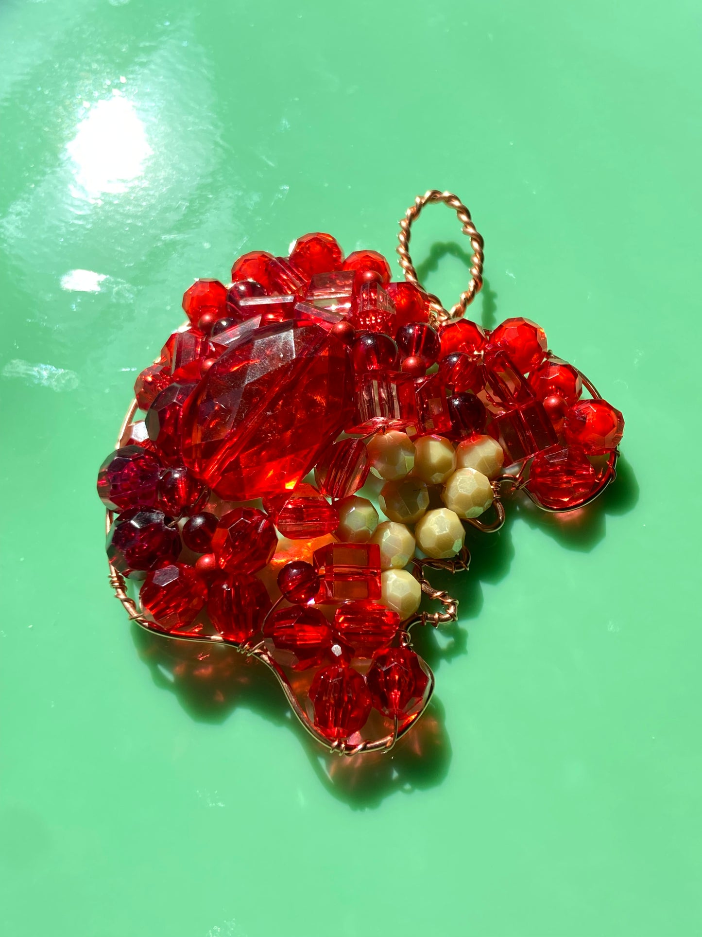 Bright Red Bitten Apple 3D Wall Art