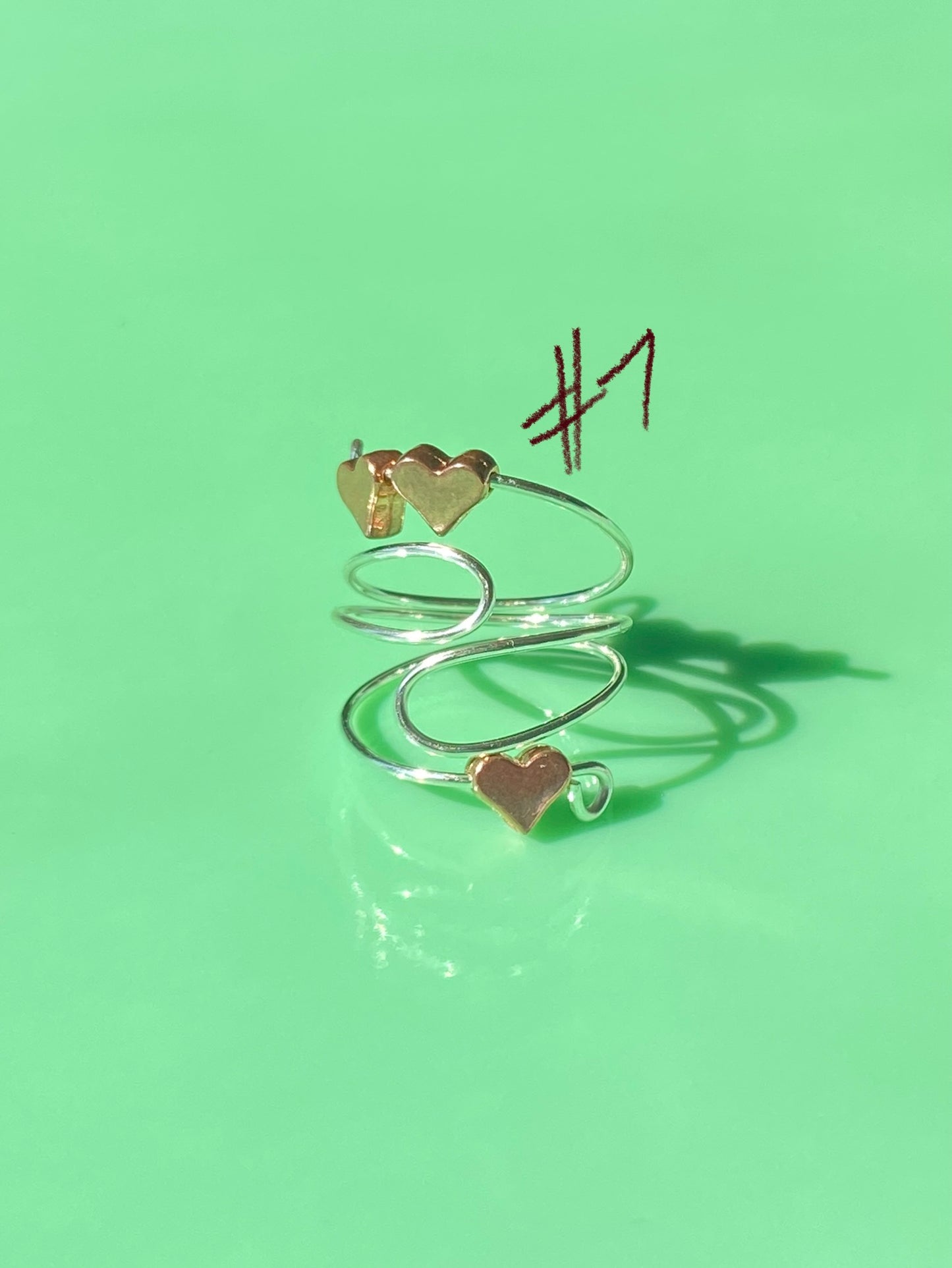 Warm Tones Wrap Rings// Simple Glass & Metal