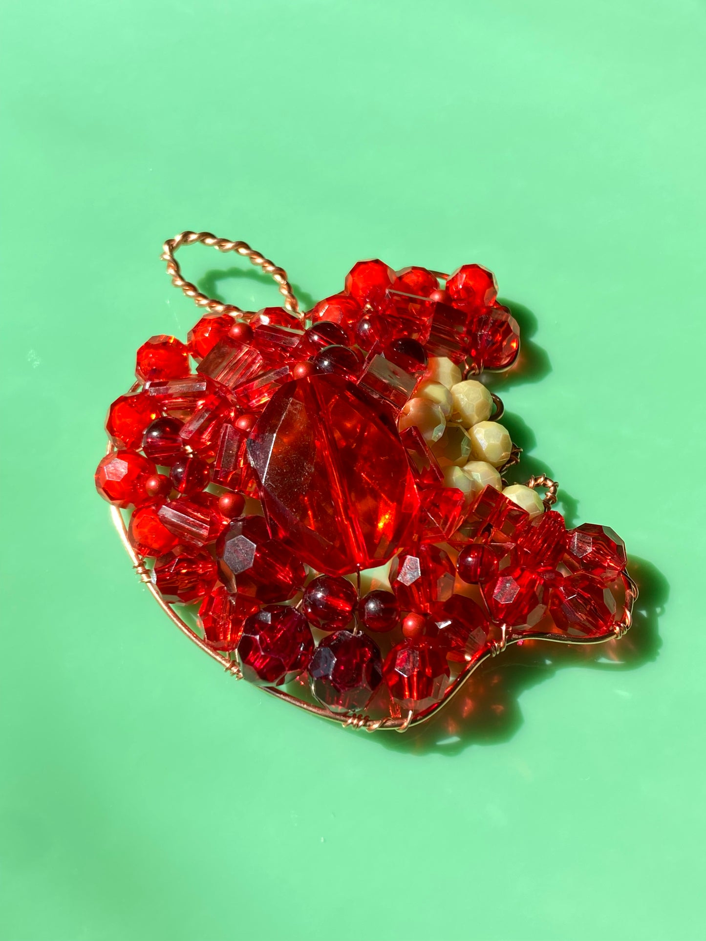 Bright Red Bitten Apple 3D Wall Art