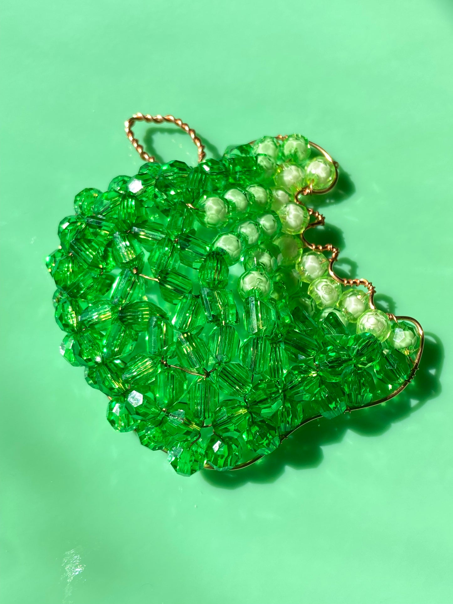 Green Bitten Apple 3D Wall Art