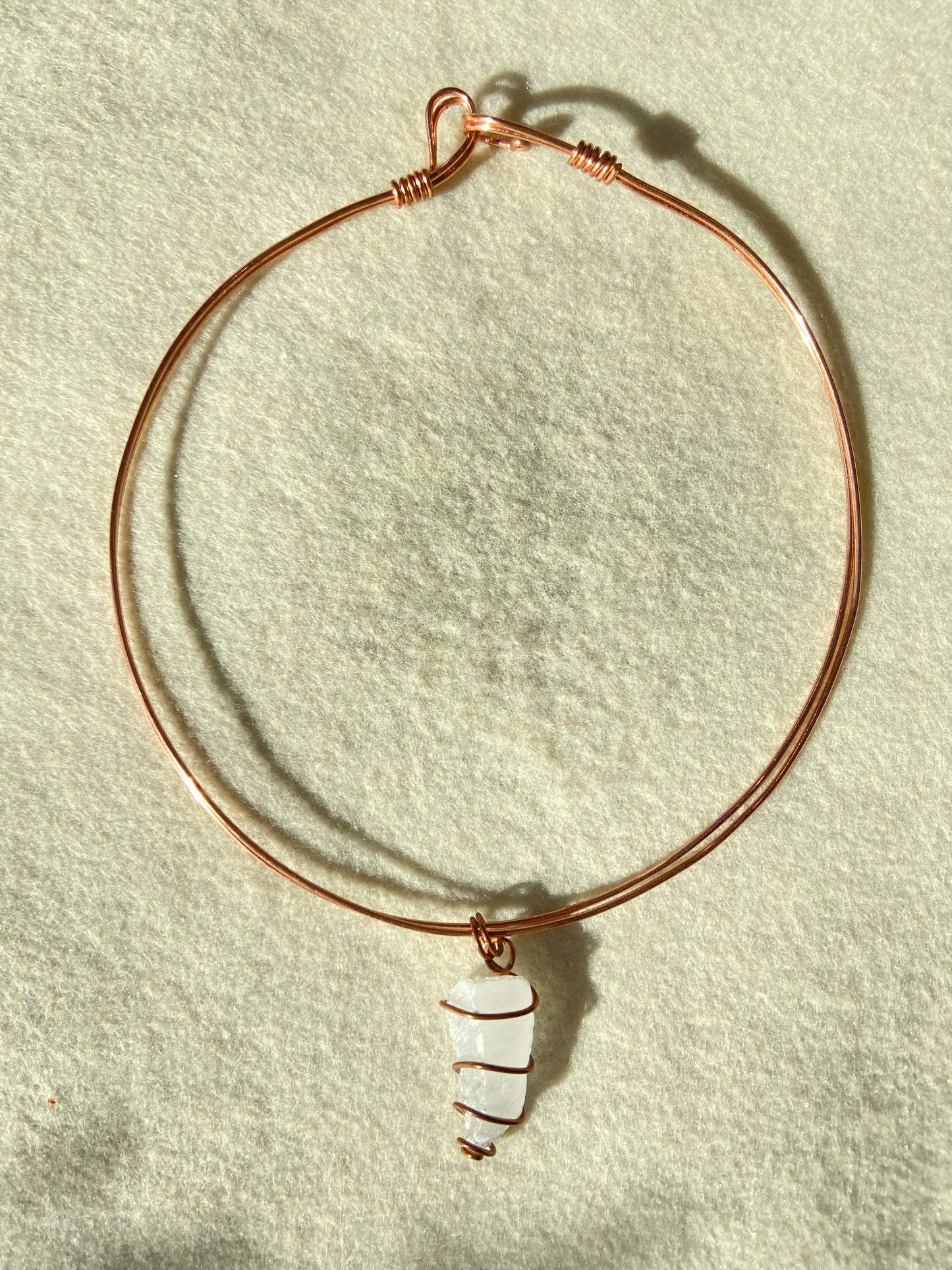 Selenite Wire Necklace
