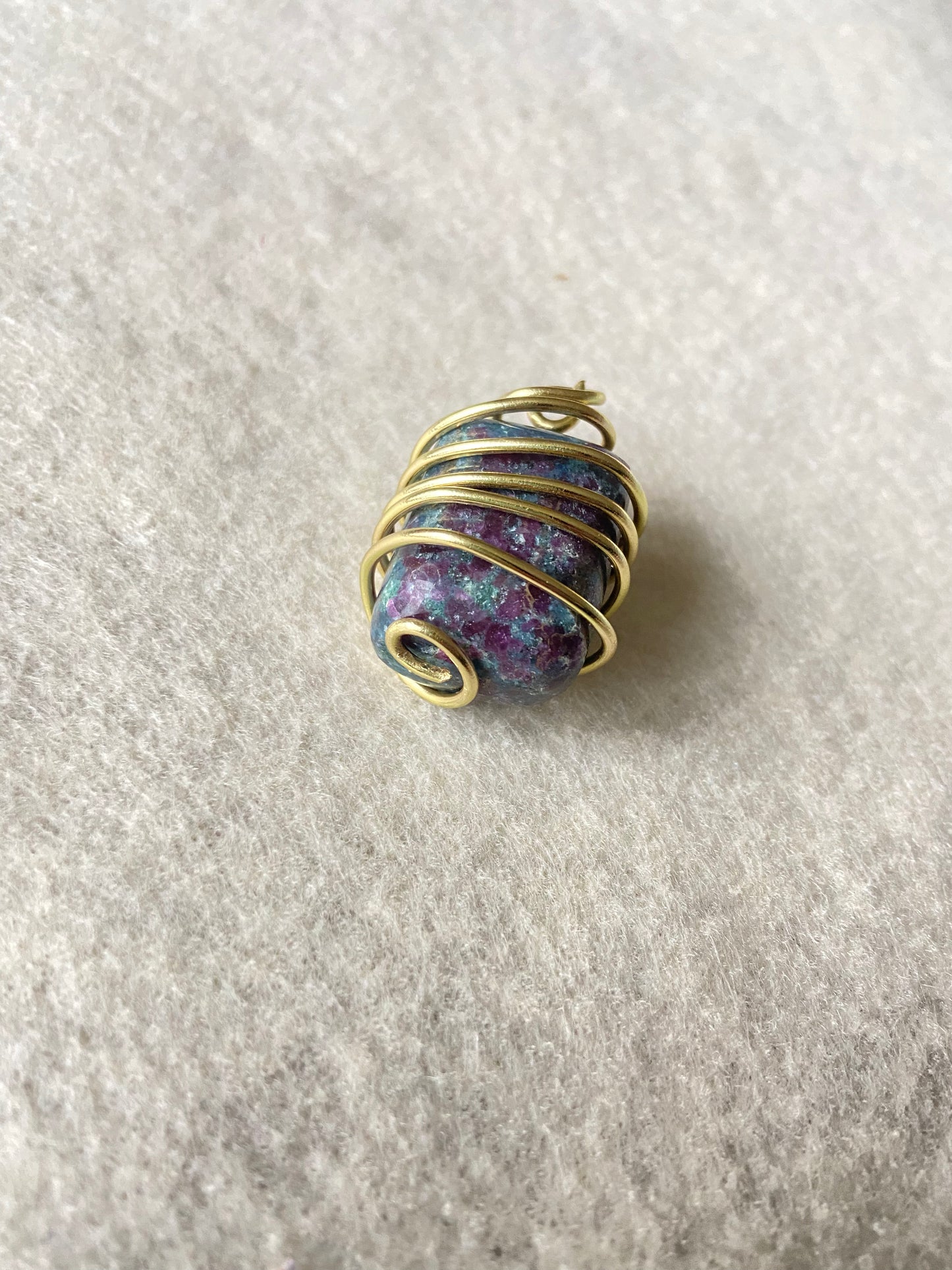 Large Ruby Kyanite Pendant