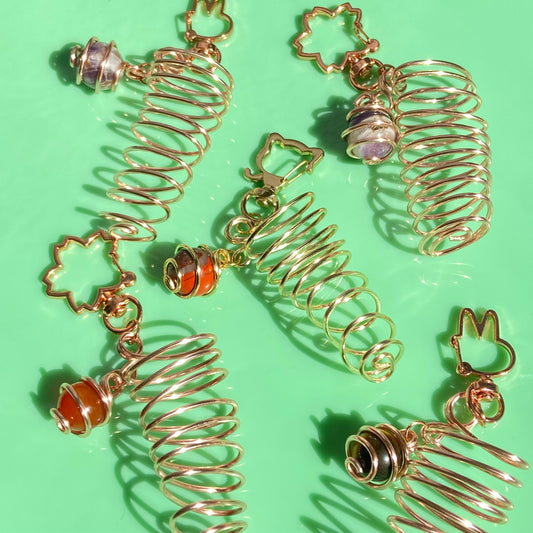Lighter Holder w/ Gemstone Charm