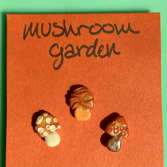 Orange/Brown #2 Mushroom Garden