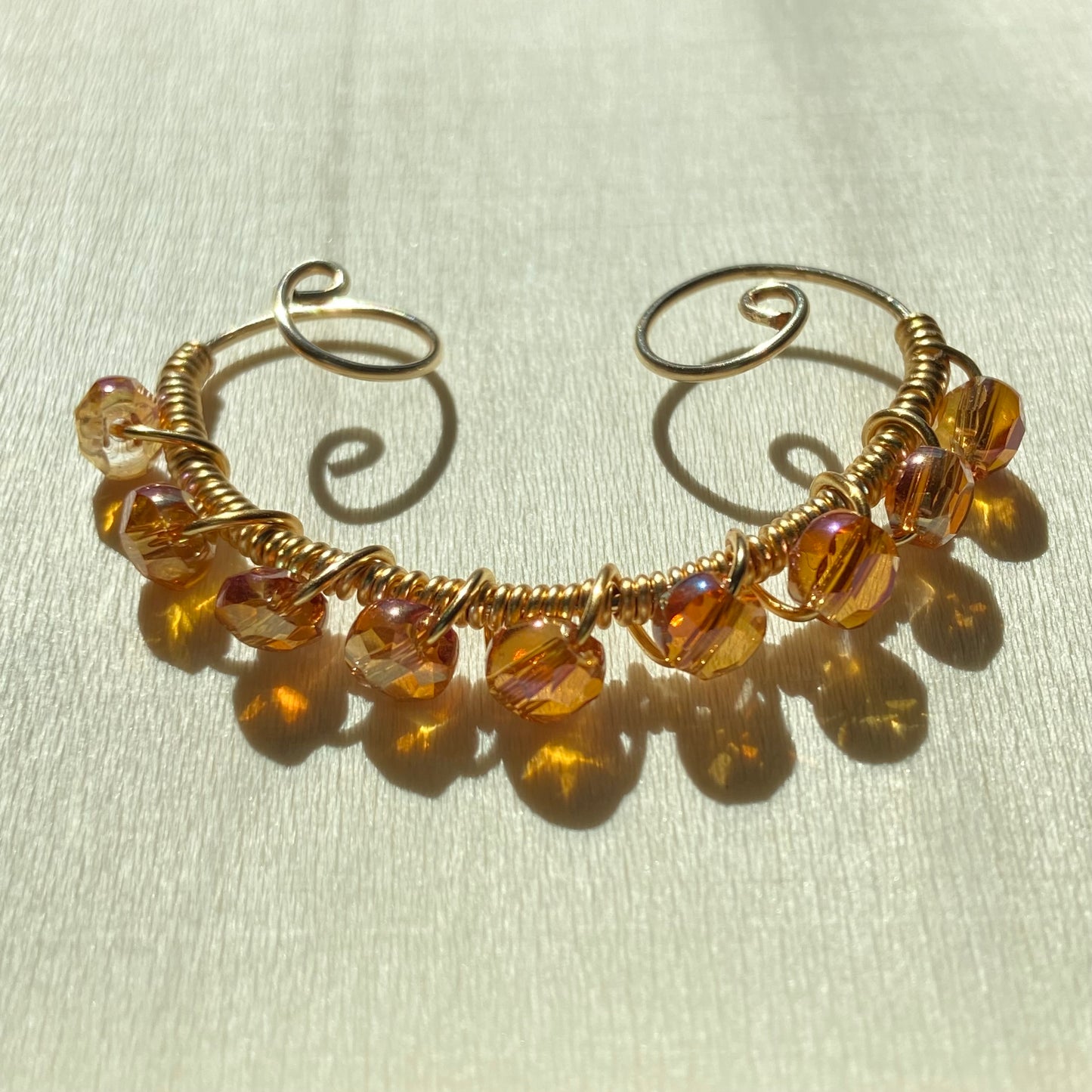 Burnt Orange Ear Cuff