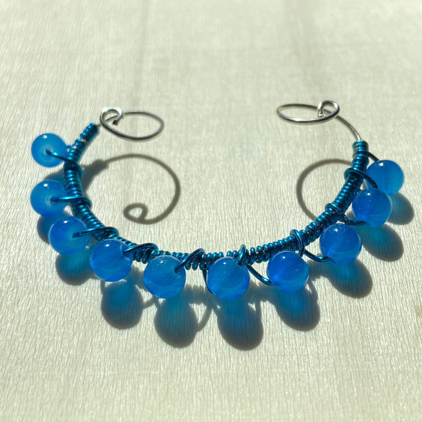 Blue Ear Cuff