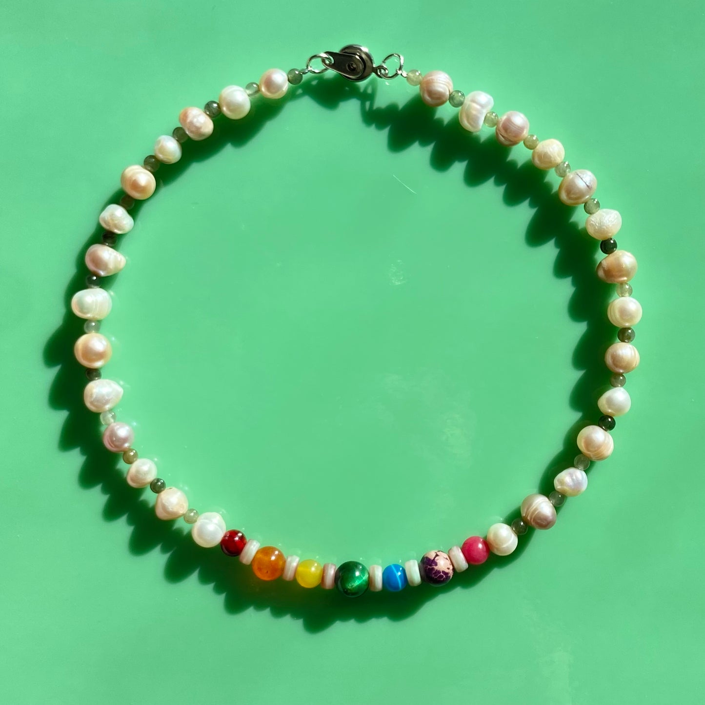 Pride Collection// Rainbow/Chunky Pearl Necklaces