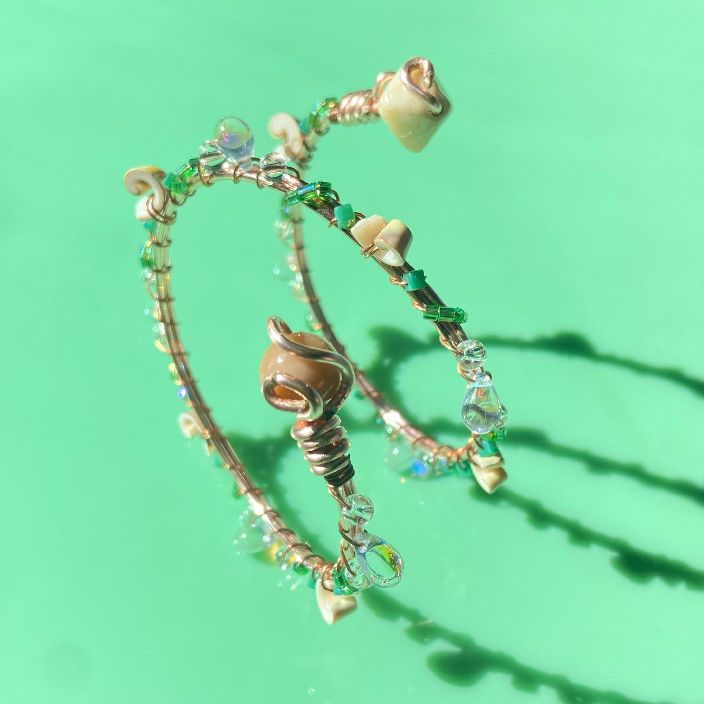 Green & Cream Arm Cuff #2 ✨DISCOUNTED✨