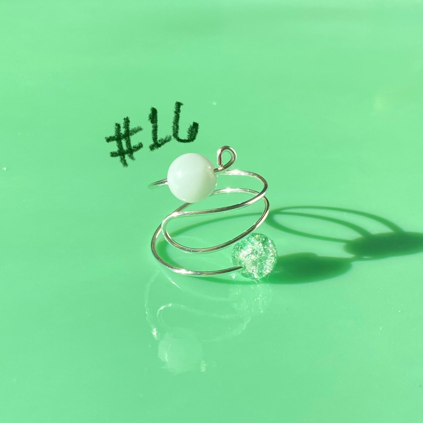 Green Wrap Rings// Simple Semiprecious