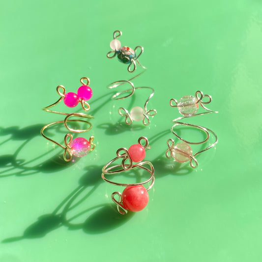 Pink Wrap Rings// Extra Loopy