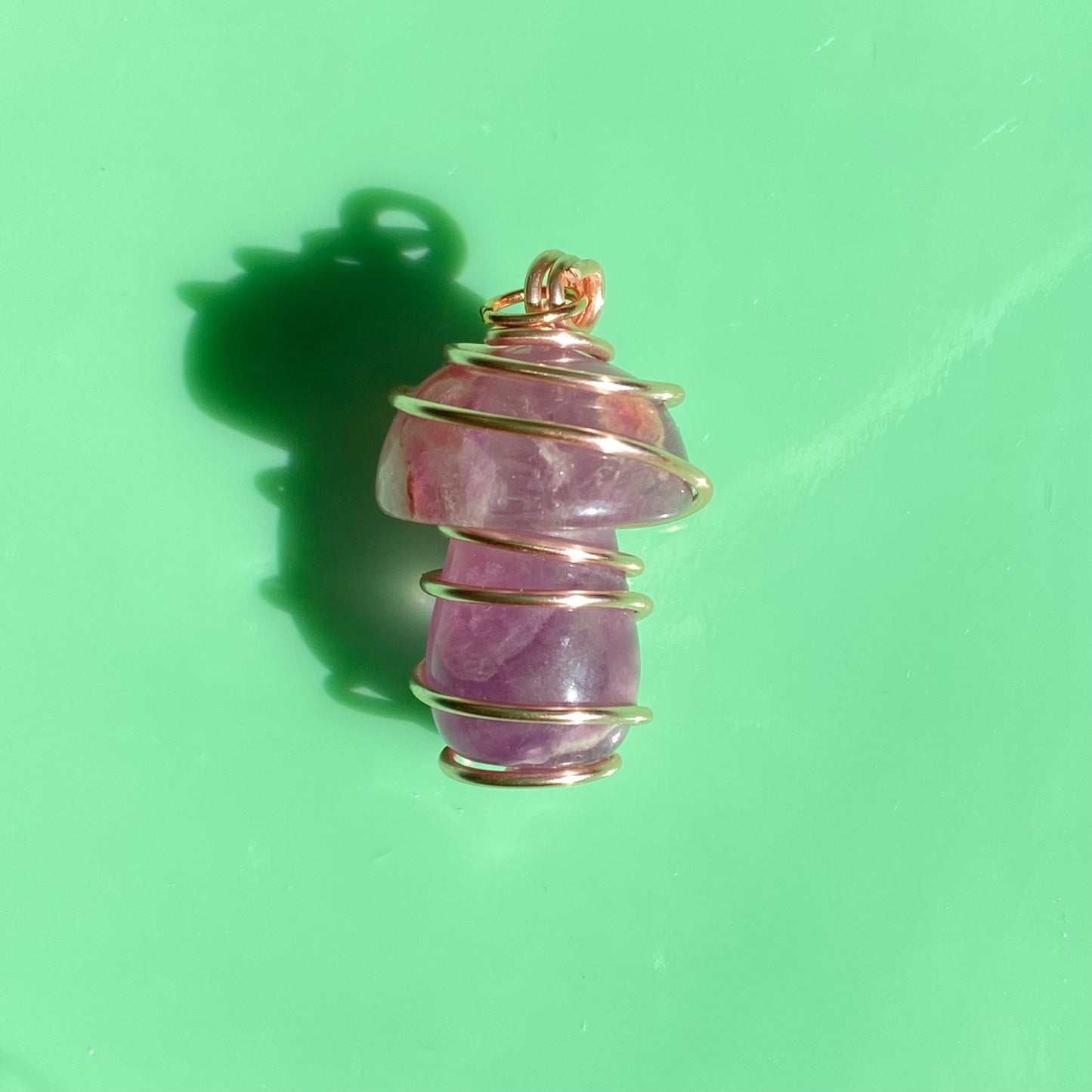 Big Fluorite Mushroom Pendants