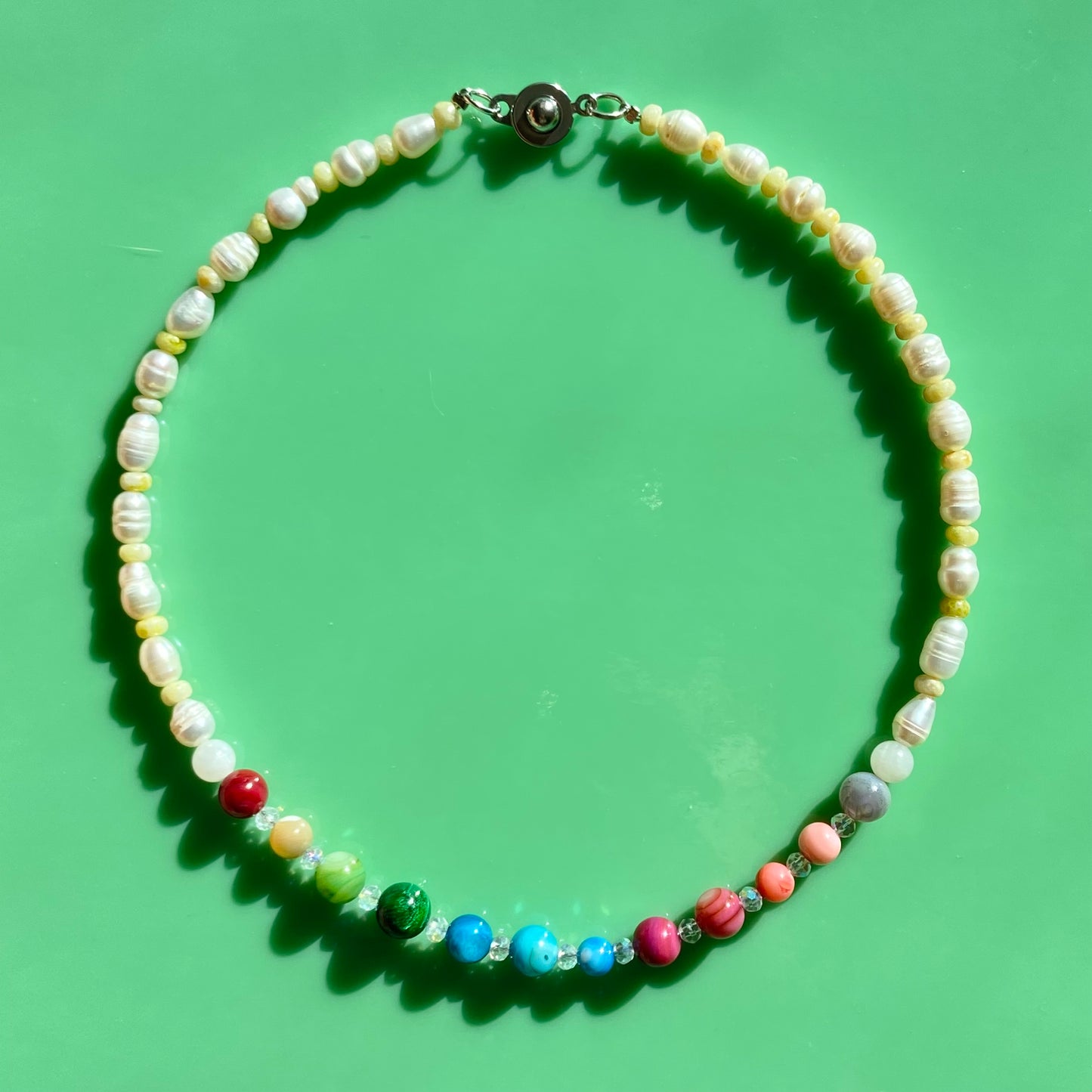 Pride Collection// Rainbow/Pearl Necklaces