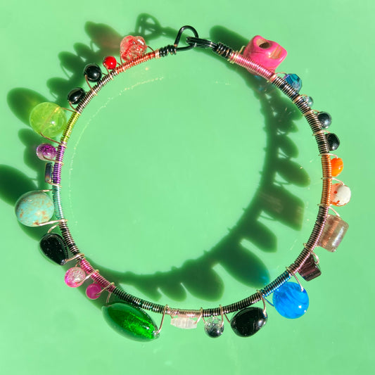 1 of 1 Rainbow Scrap Choker