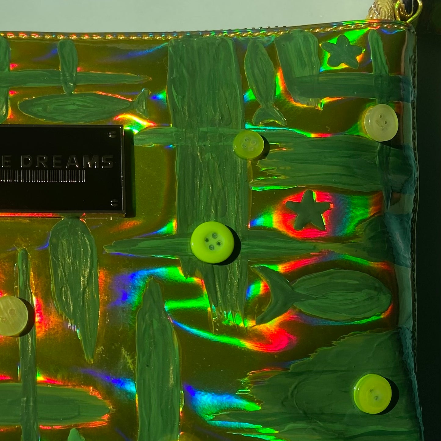 “Fish n’ Stars” Hand Painted Pouch
