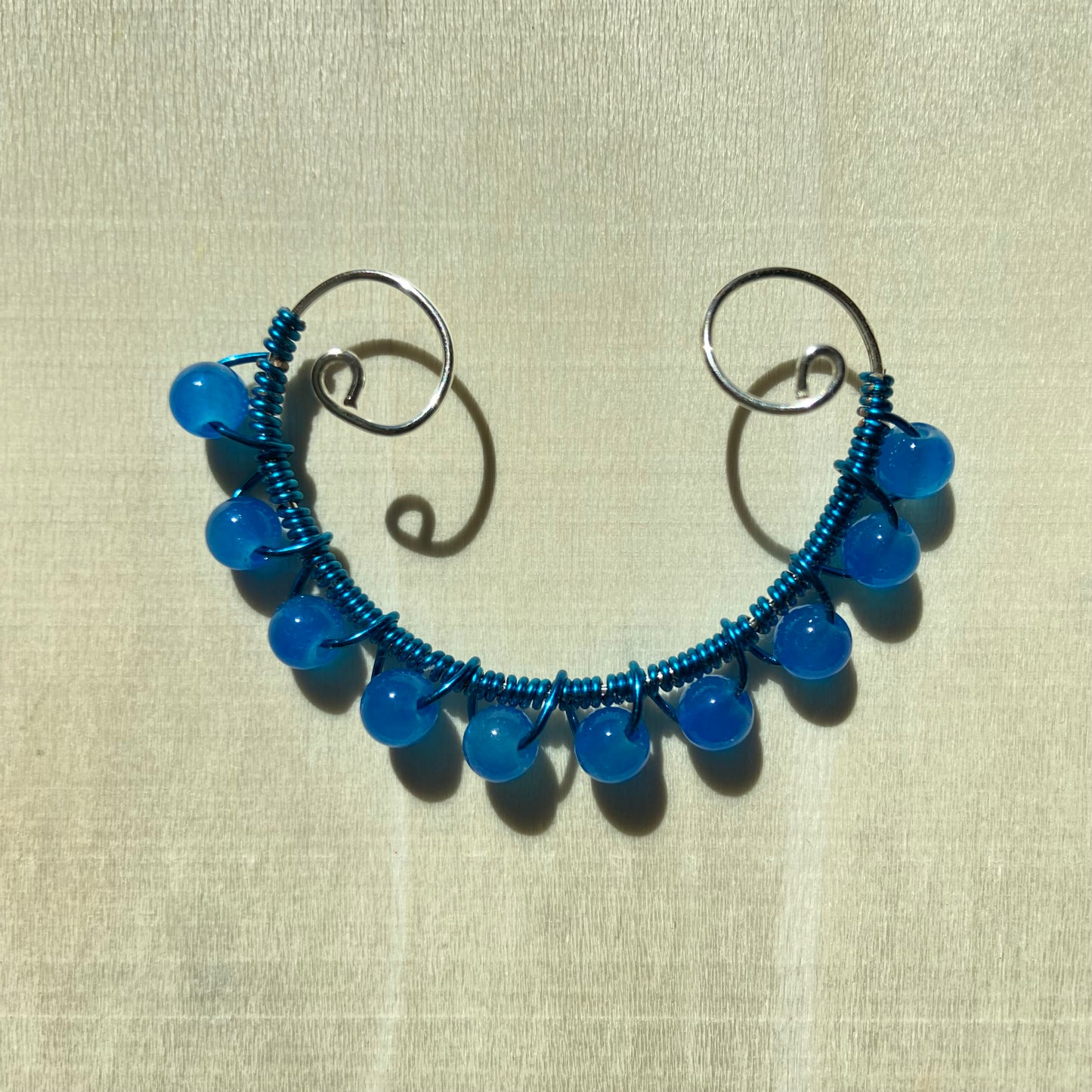 Blue Ear Cuff