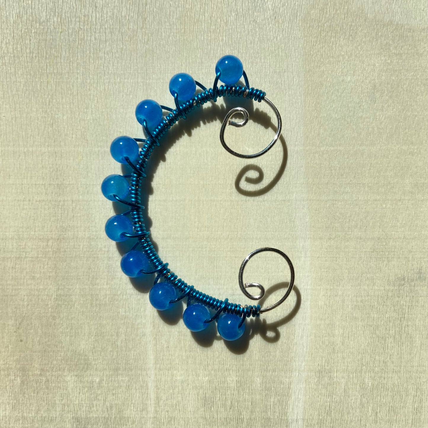 Blue Ear Cuff