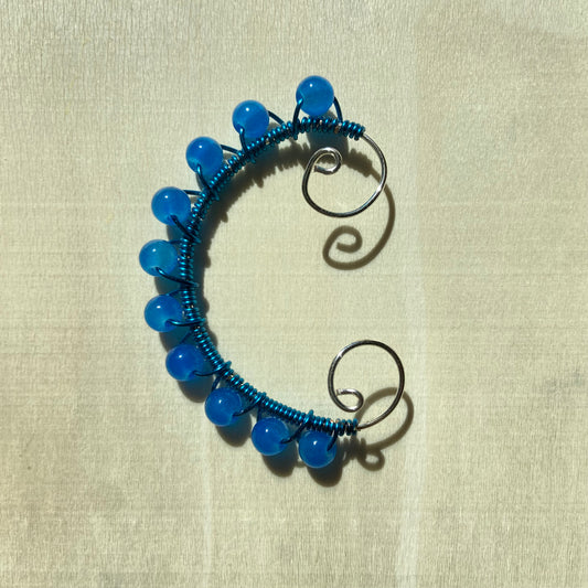 Blue Ear Cuff