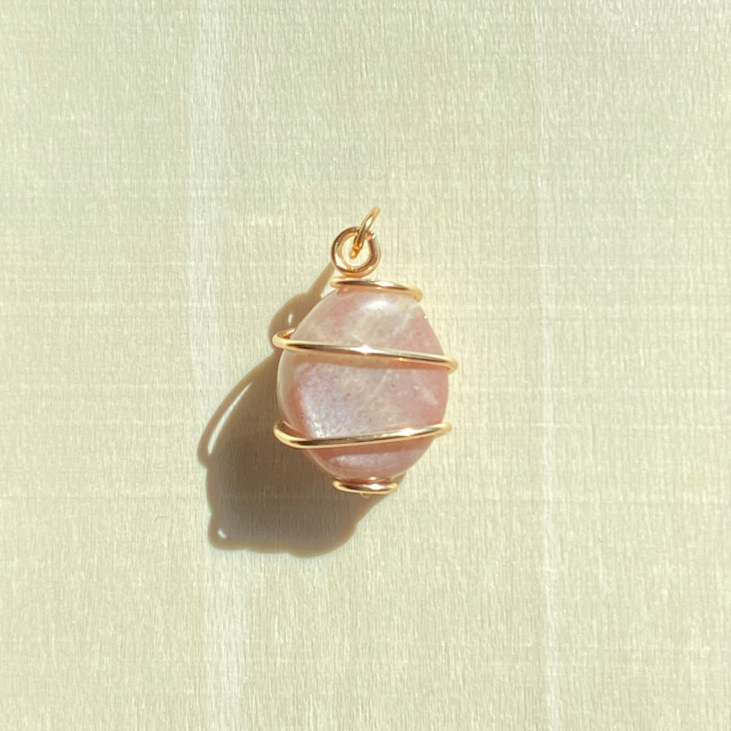 Peach Moonstone Pendant