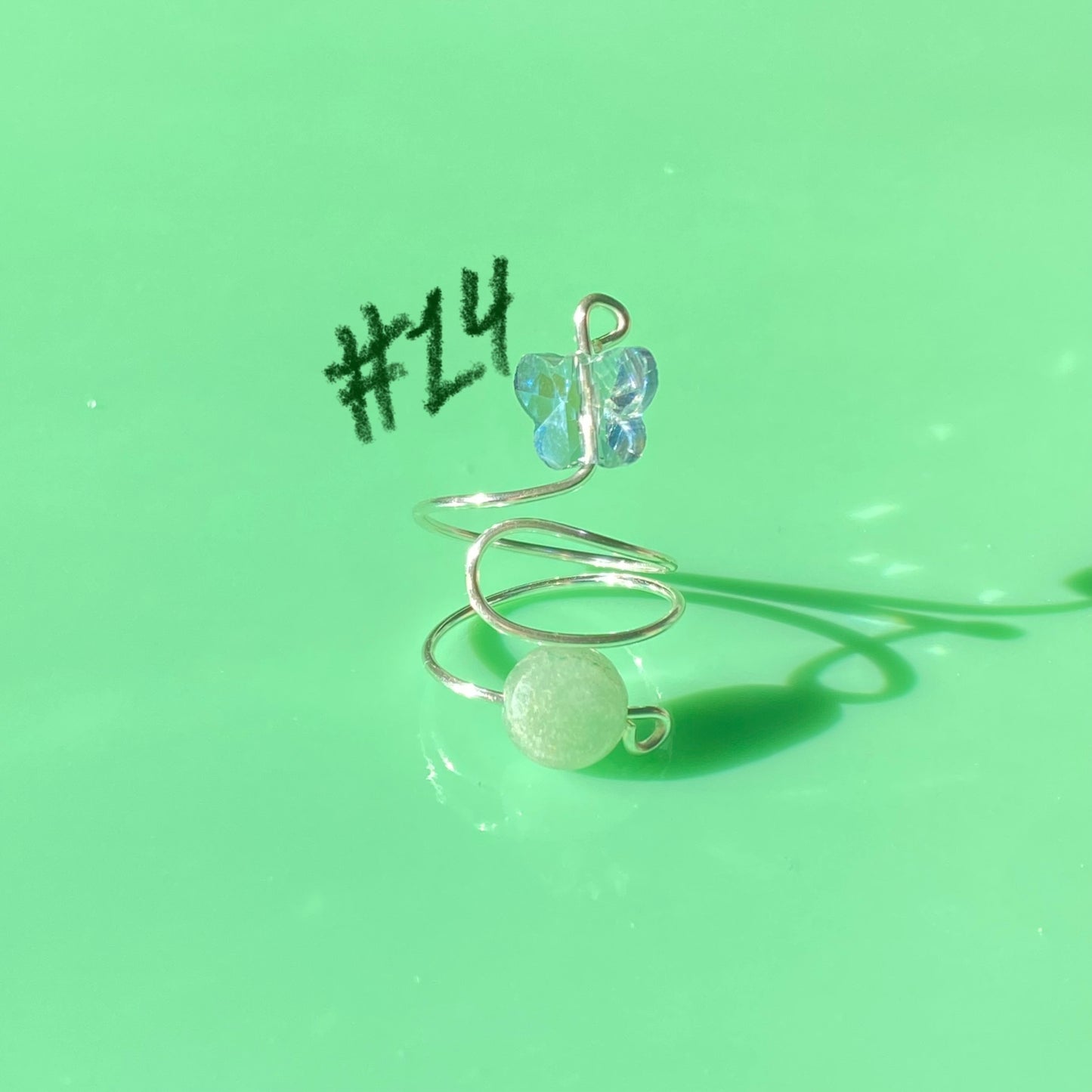 Green Wrap Rings// Simple Semiprecious