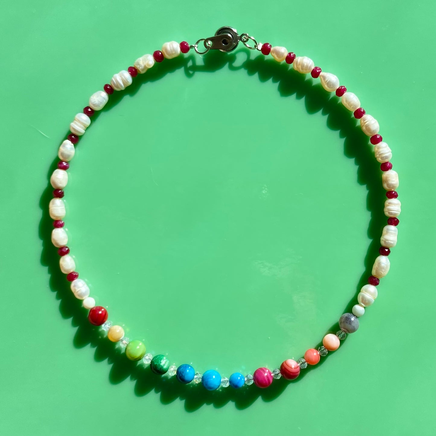 Pride Collection// Rainbow/Pearl Necklaces