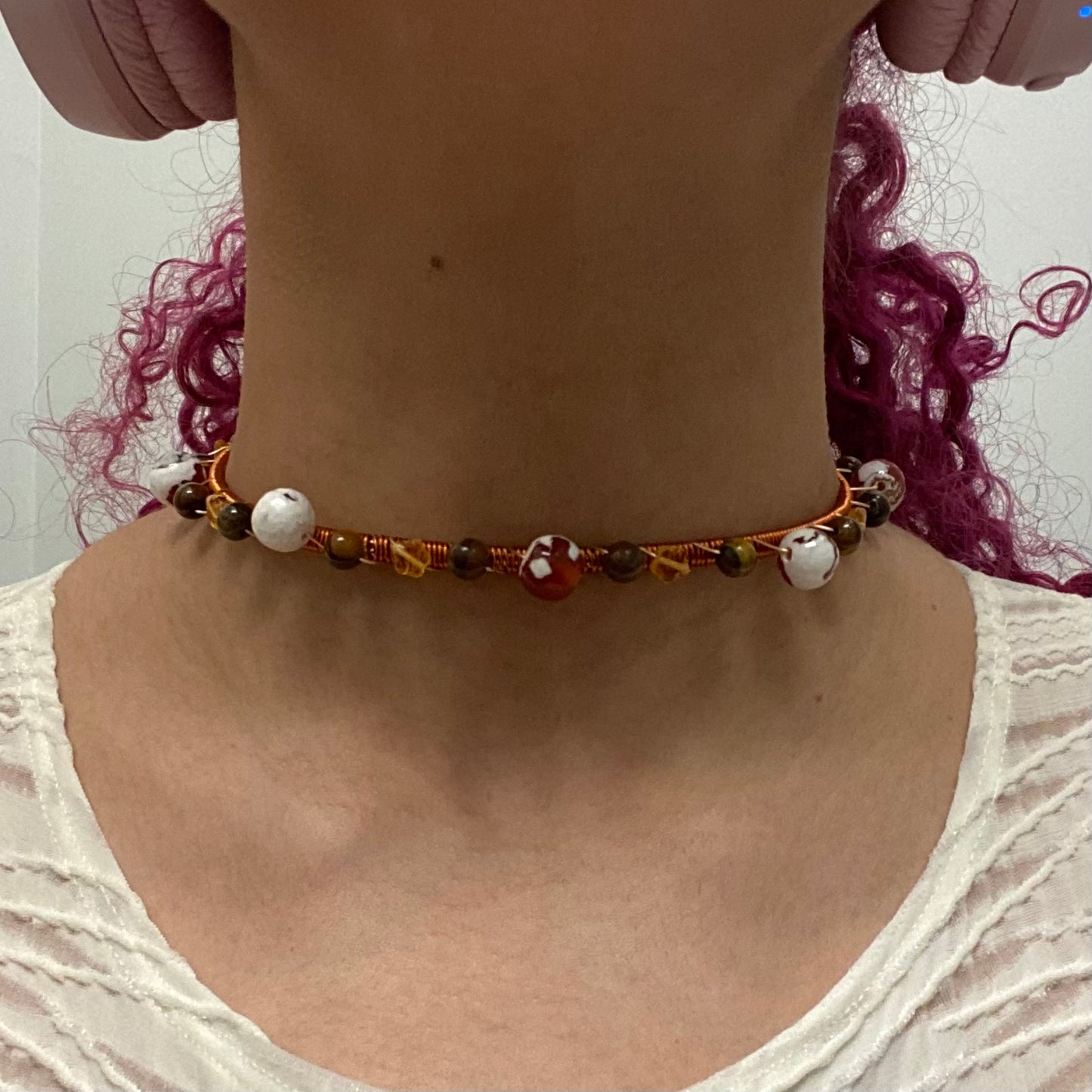 Orange/Brown Wire Choker