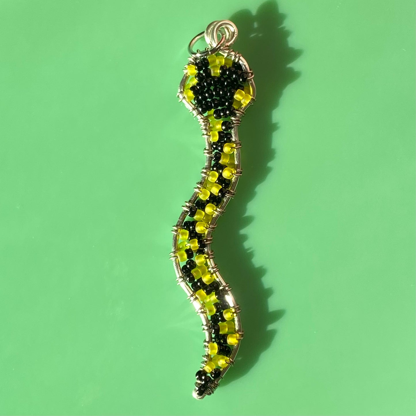 Corn Snake Beaded Pendants