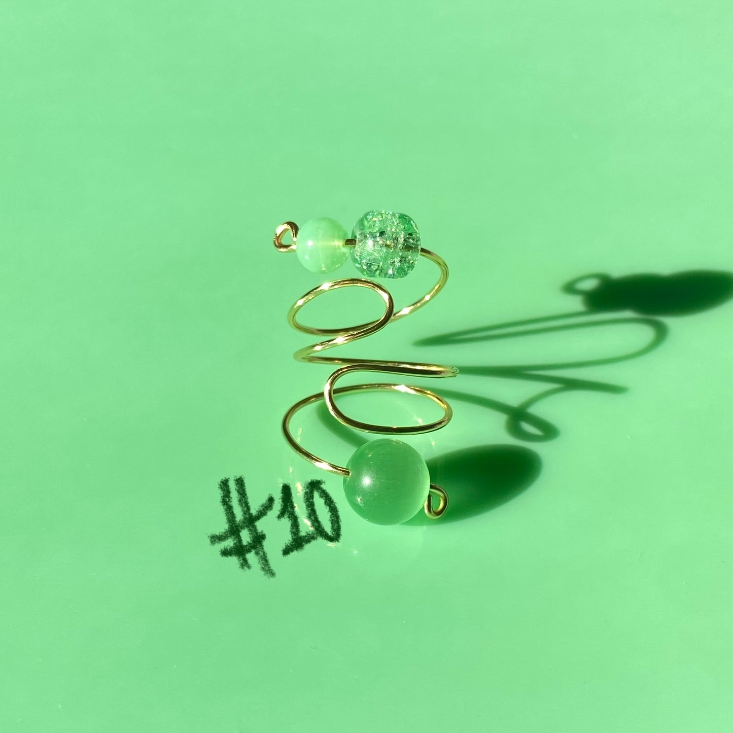 Green Wrap Rings// Simple Glass & Repurposed Plastic