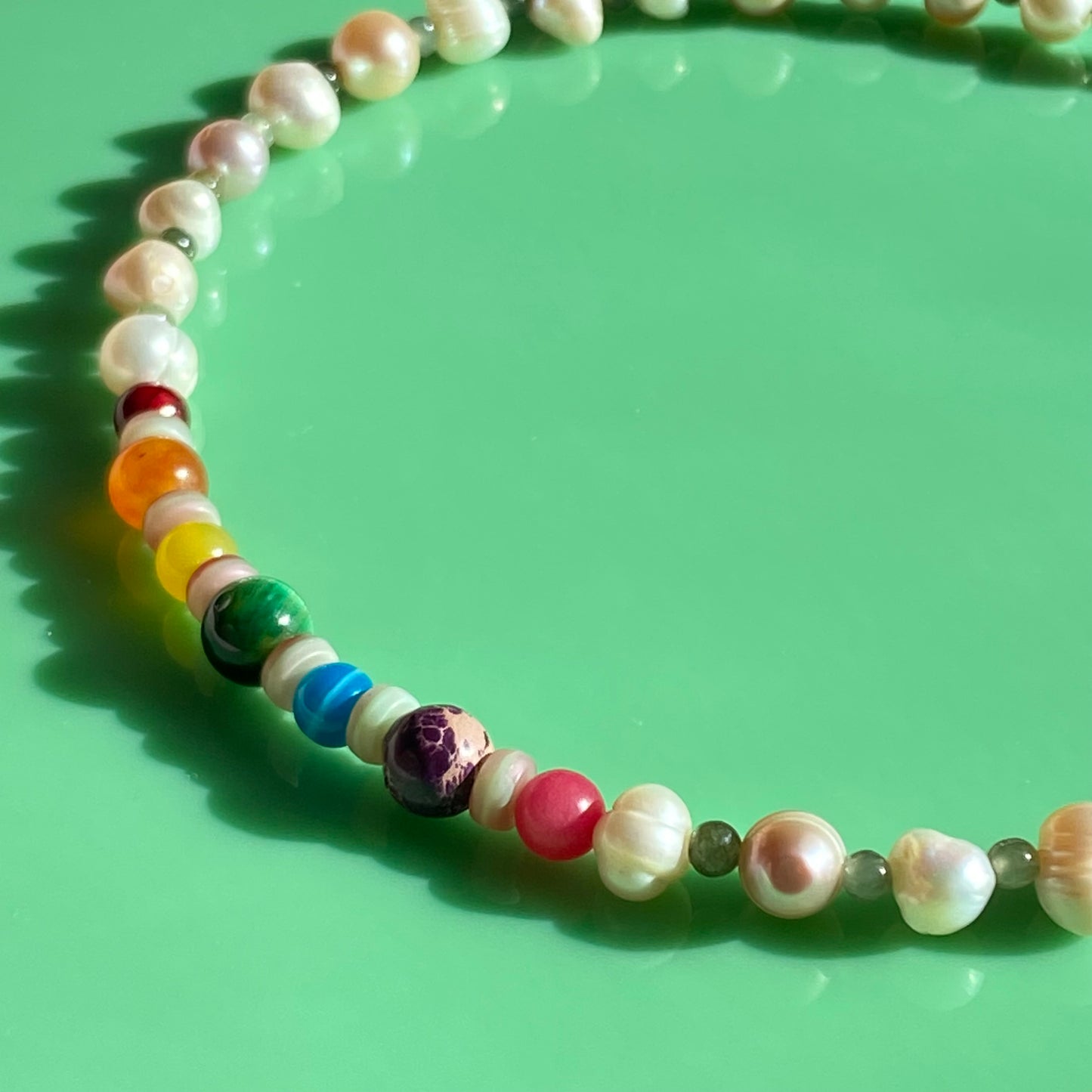 Pride Collection// Rainbow/Chunky Pearl Necklaces