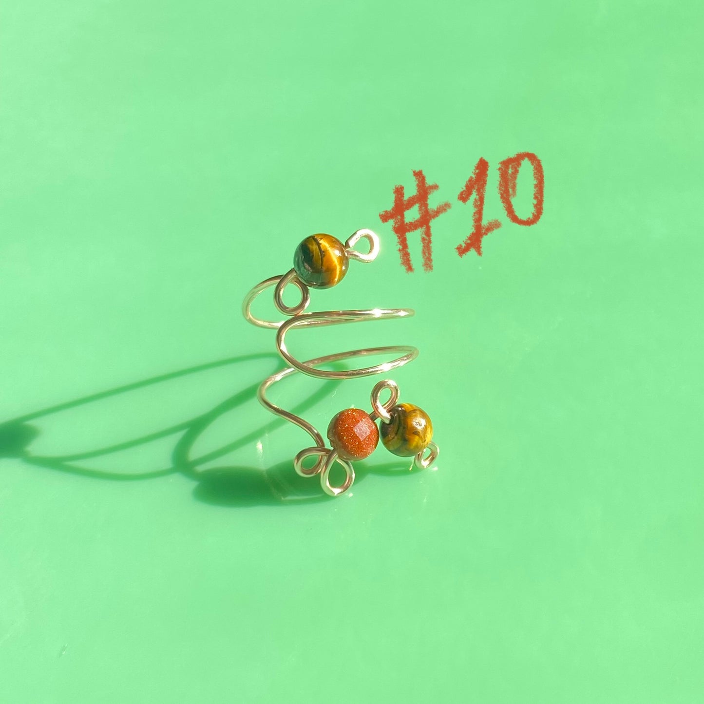 Warm Tones Wrap Rings// Extra Loopy