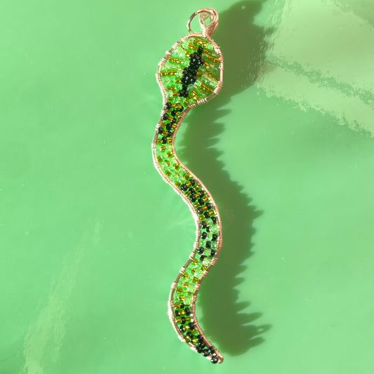 Viper Snake Beaded Pendants