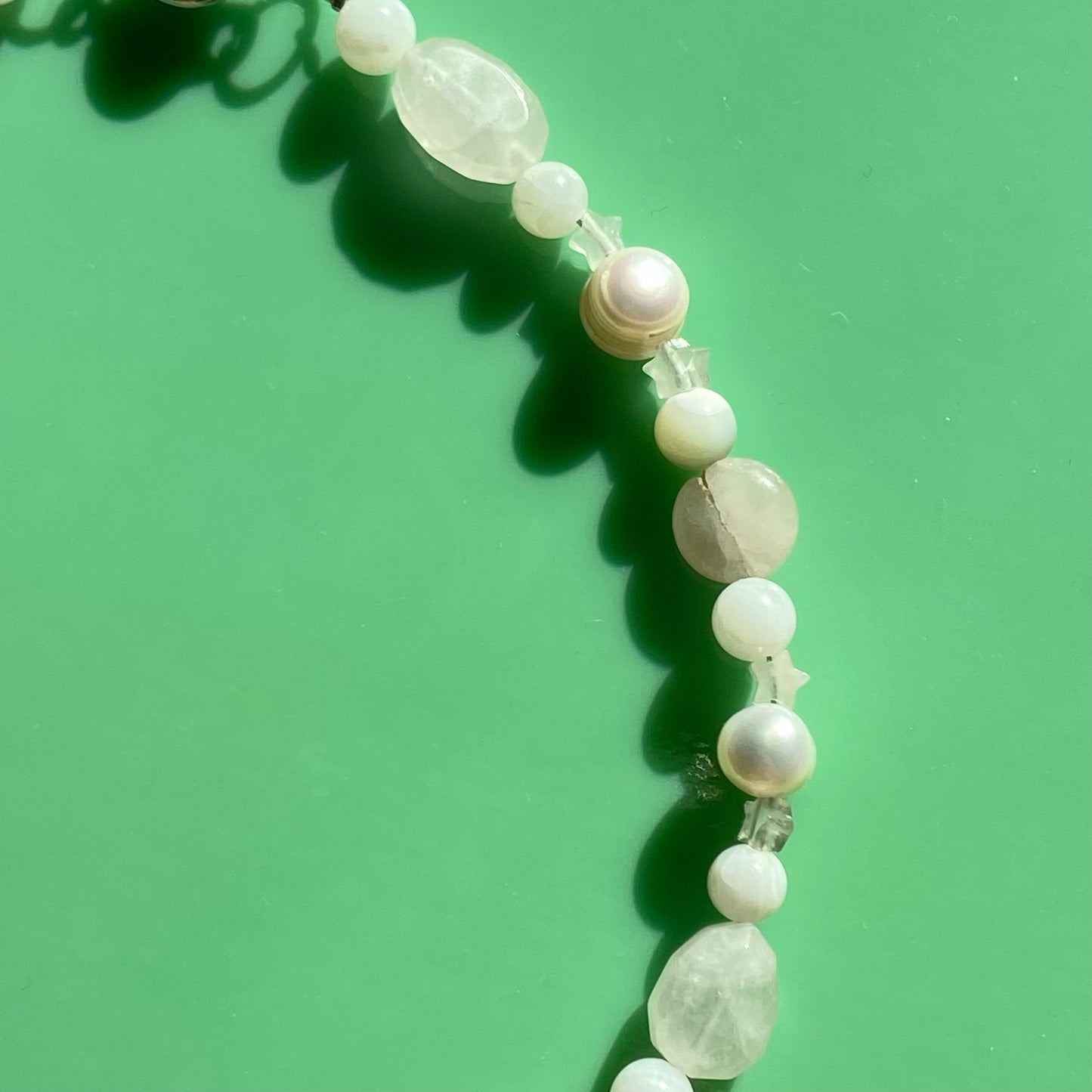 Rose Quartz/Pearl Choker